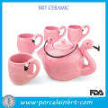 China Kitchenware Pink Fancy Grace Teaware Teapot Set